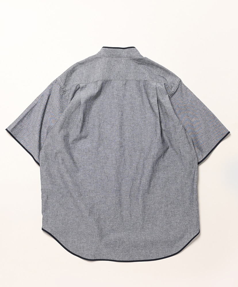 Copley Shirt - Cotton Chambray Grey/グレー L(MEN)
