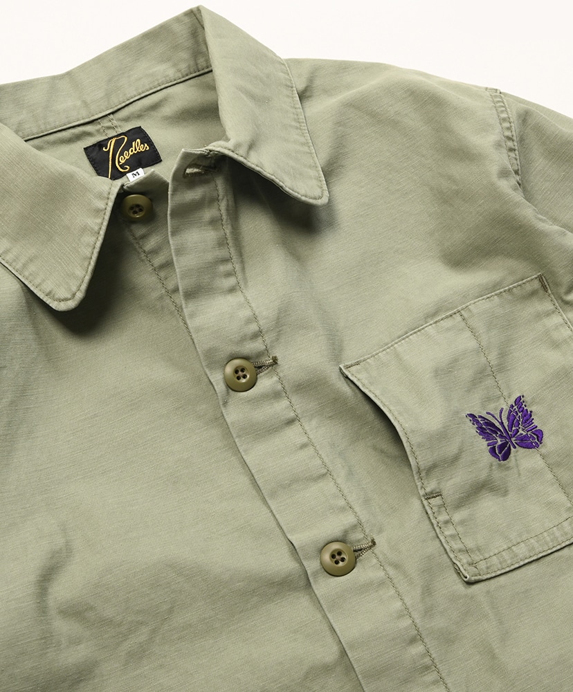 Coverall - Reversed Sateen Olive/オリーブ L(MEN)