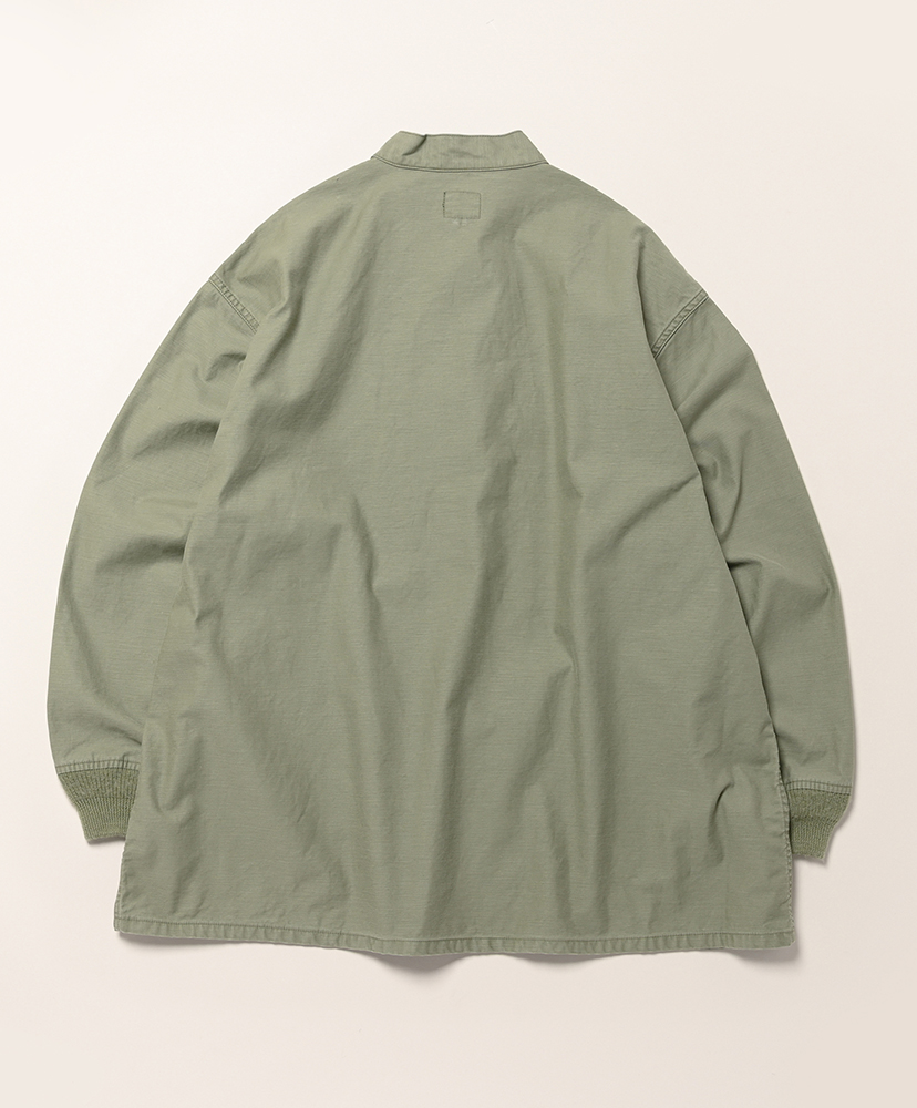 Army Shirt - Reversed Sateen Olive/オリーブ L(MEN)