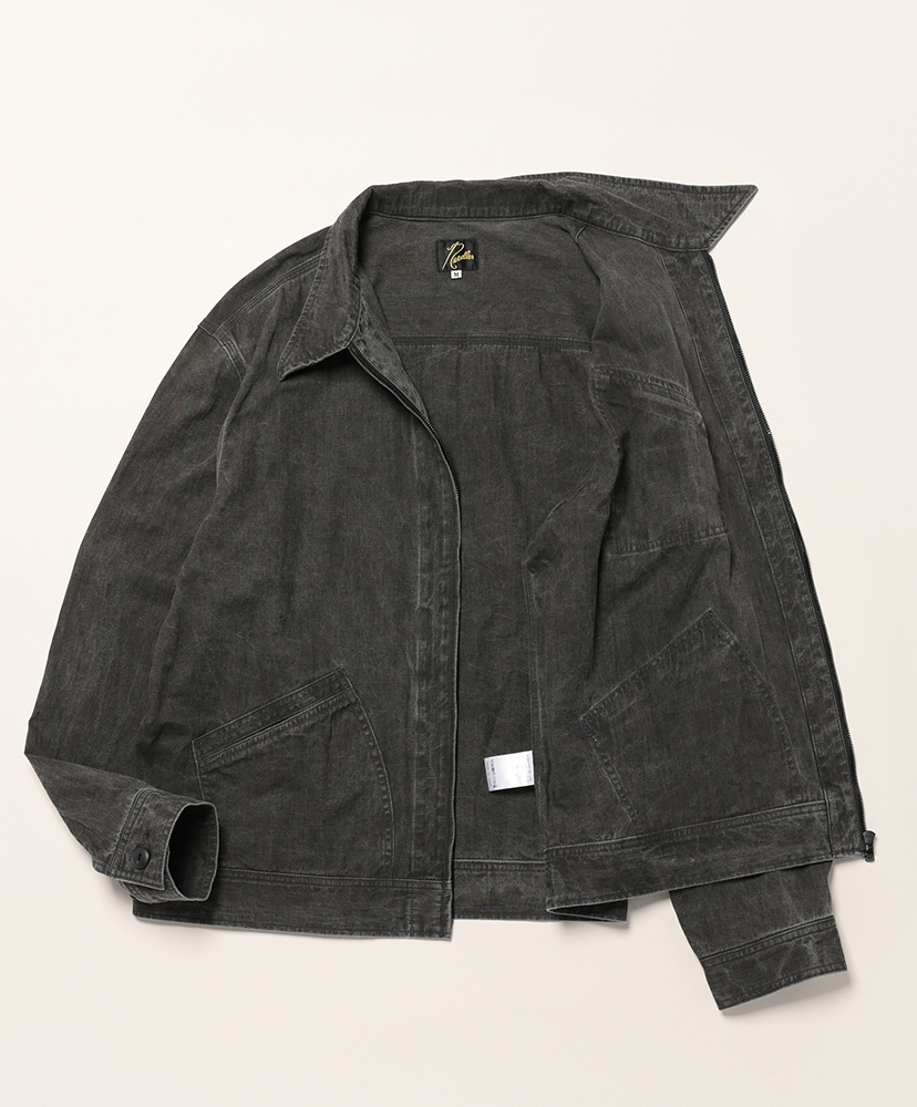 Zipped Work Jacket - C/L Canvas / Sumi Dye Black/ブラック L(MEN)