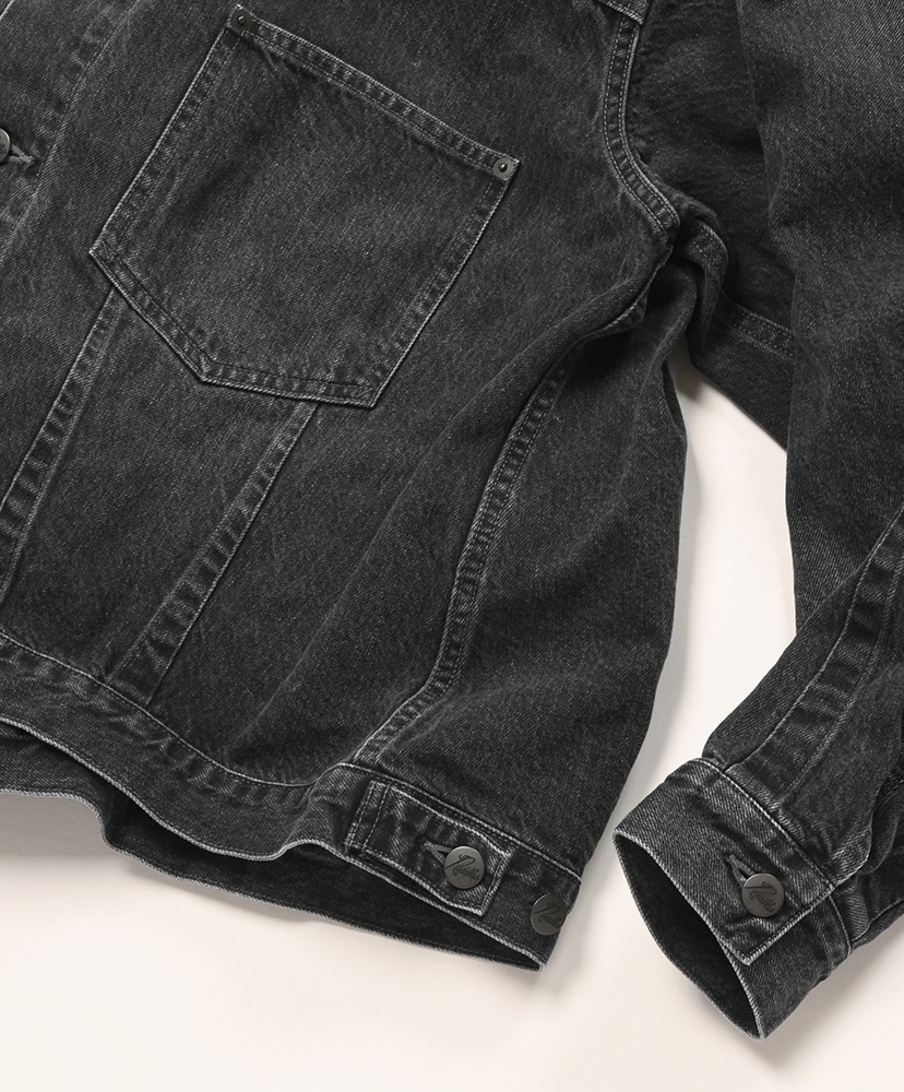 Darts Bottom Jean Jacket - 12oz Denim Black/ブラック L(MEN)