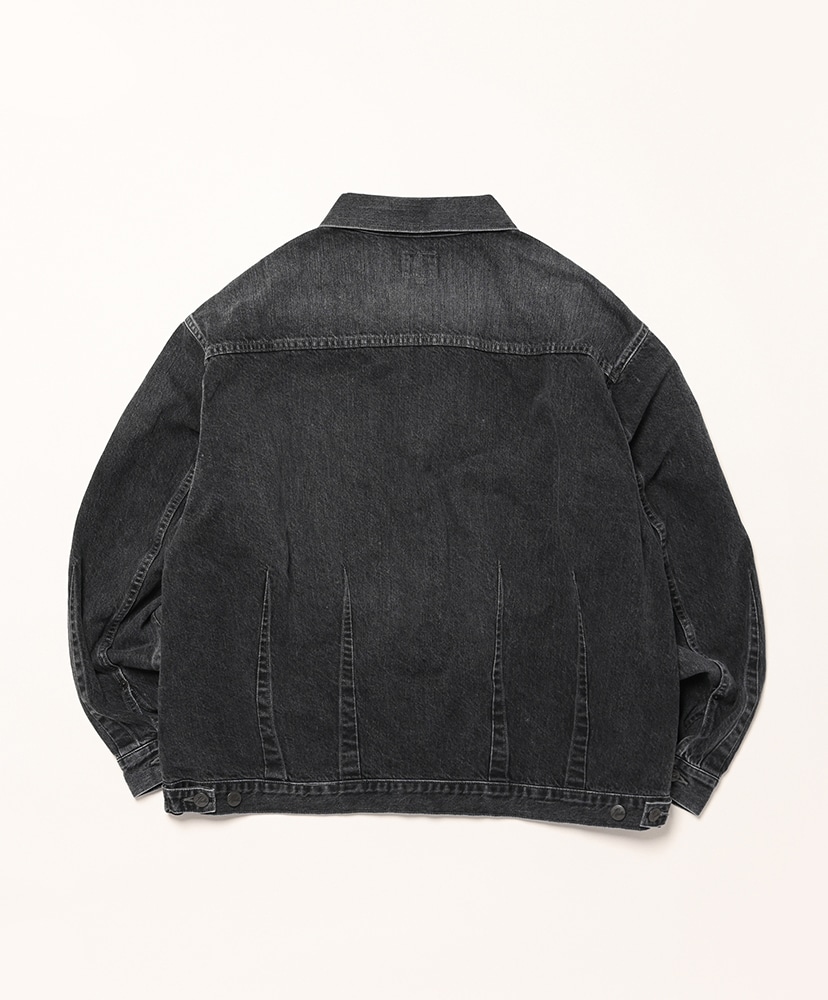 Darts Bottom Jean Jacket - 12oz Denim Black/ブラック L(MEN)