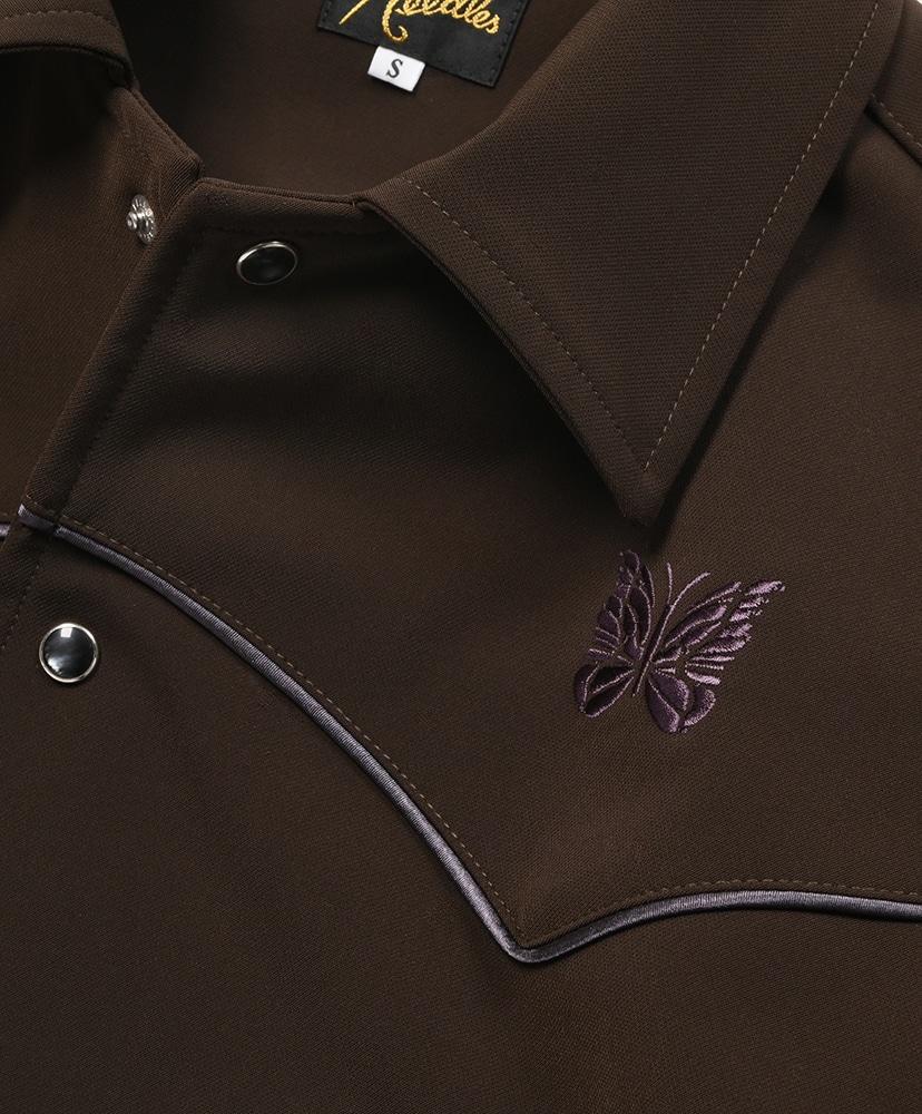 Piping Cowboy Jacket - Poly Double Cloth Brown/ブラウン 1(WOMEN)