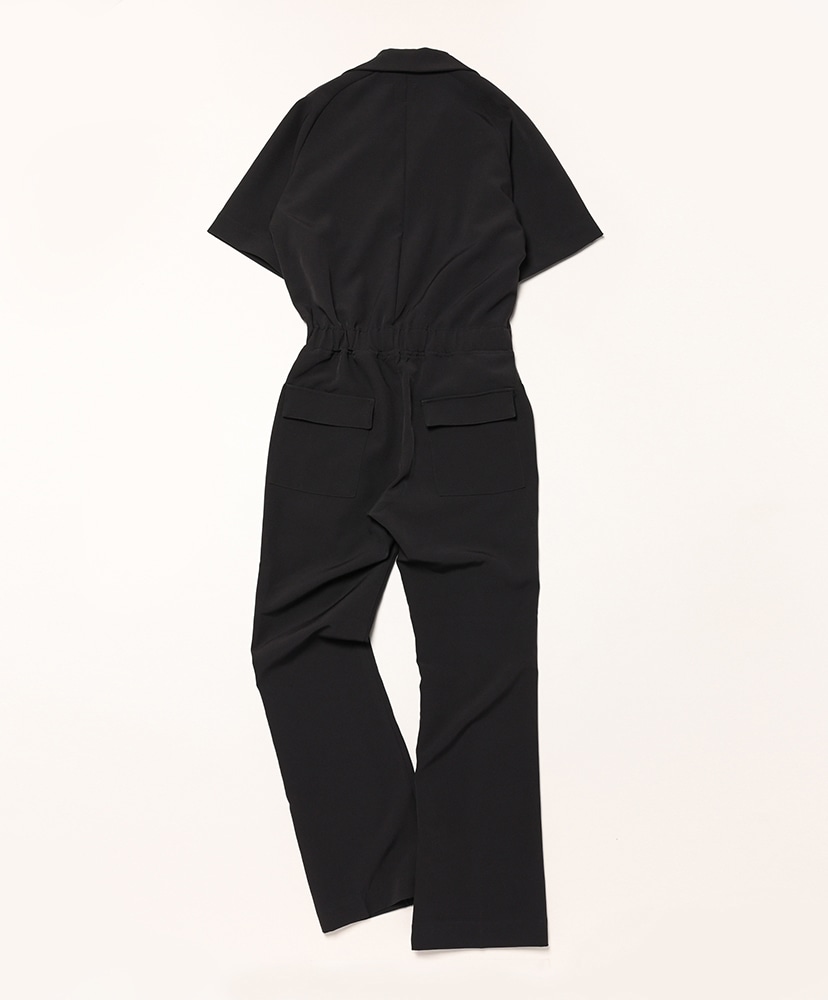 Jumpsuit - Poly Light Double Cloth Black/ブラック 1(WOMEN)