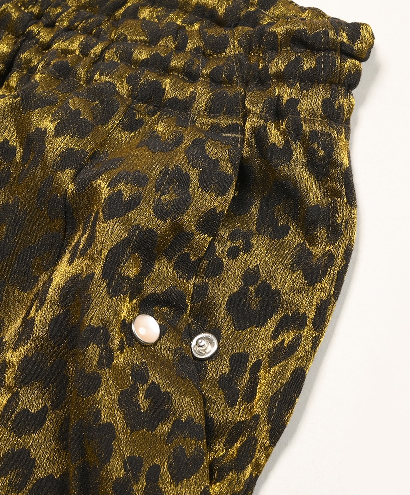 String Cowboy H.D. Short - Rayon Leopard Jacquard Gold/ゴールド M(MEN)