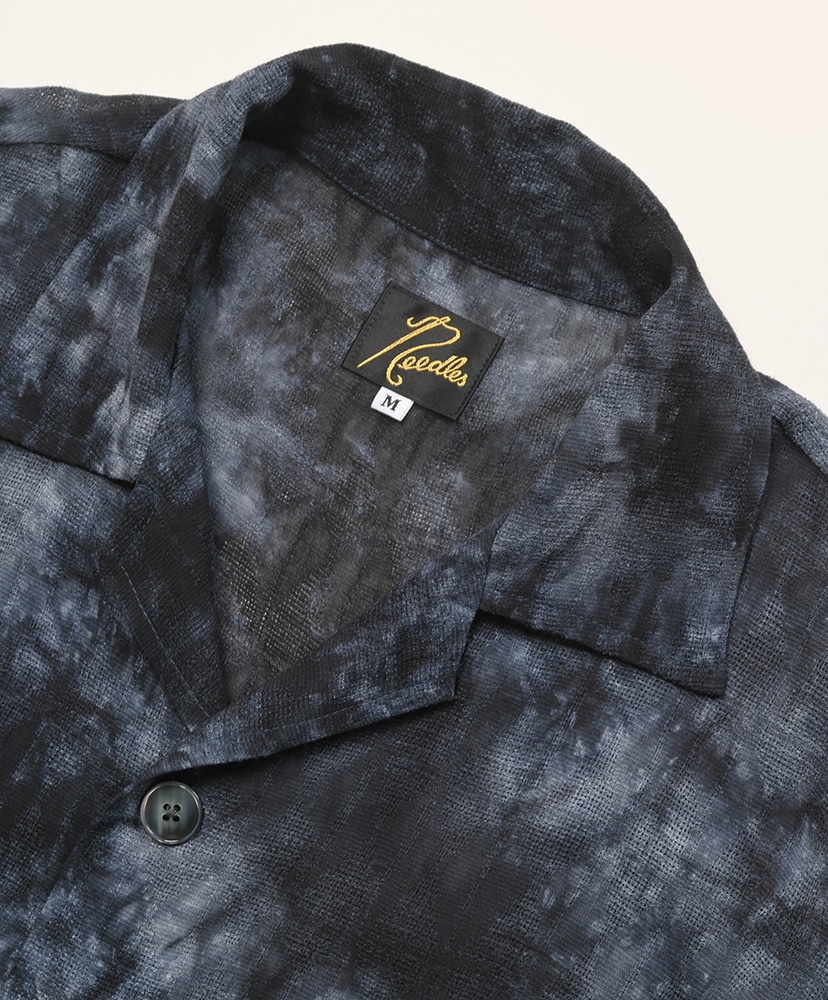 Cabana Shirt - Mesh Jacquard / Uneven Dye Chracoal/チャコール L(MEN)