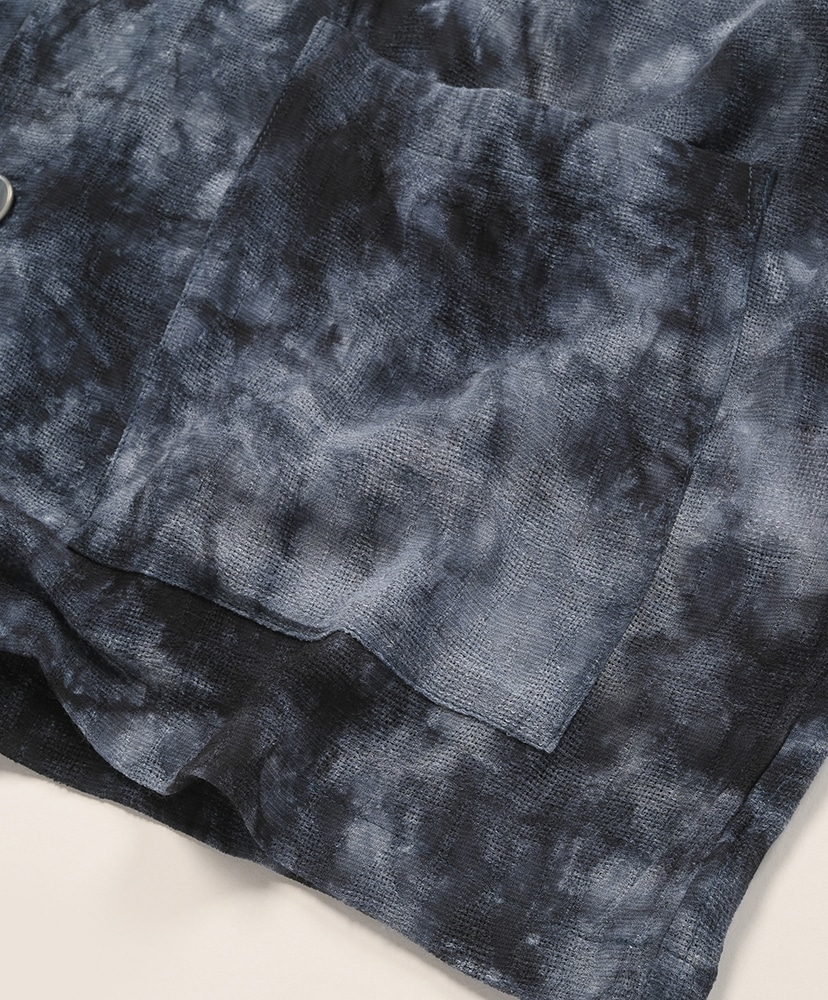 Cabana Shirt - Mesh Jacquard / Uneven Dye Chracoal/チャコール L(MEN)
