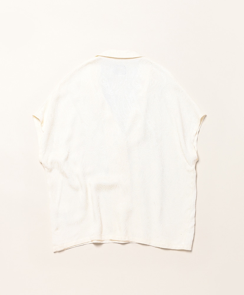 French Sleeve Blouse - Paisley Jacquard Off White/オフホワイト 2(WOMEN)