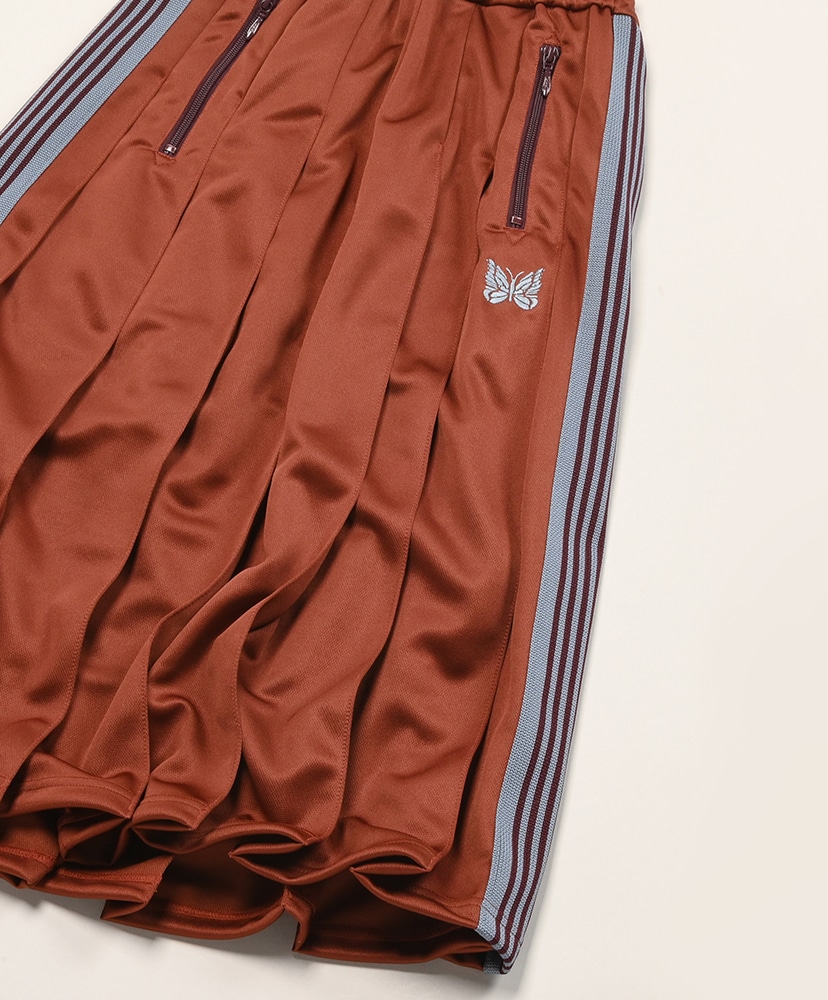 Pleated Track Skirt - Poly Smooth Rust/ラスト 1(WOMEN)