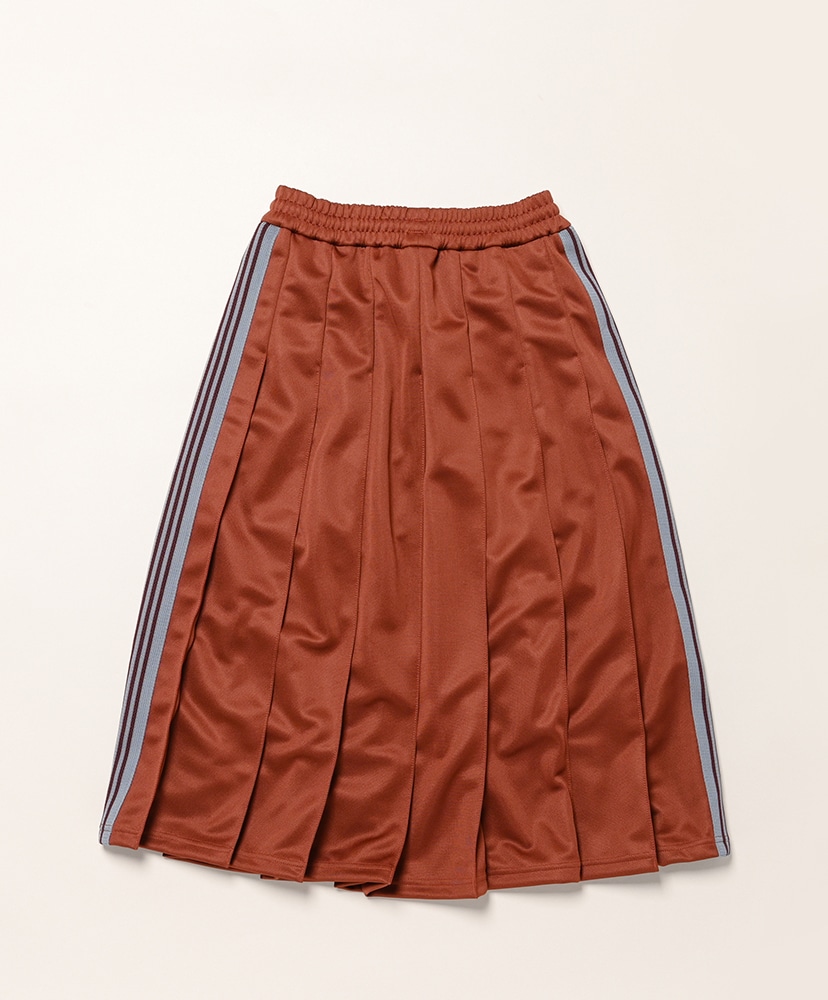 Pleated Track Skirt - Poly Smooth Rust/ラスト 1(WOMEN)