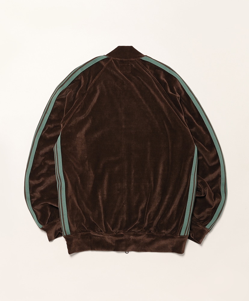 Rib Collar Track Jacket - C/PE Velour Brown/ブラウン L(MEN)