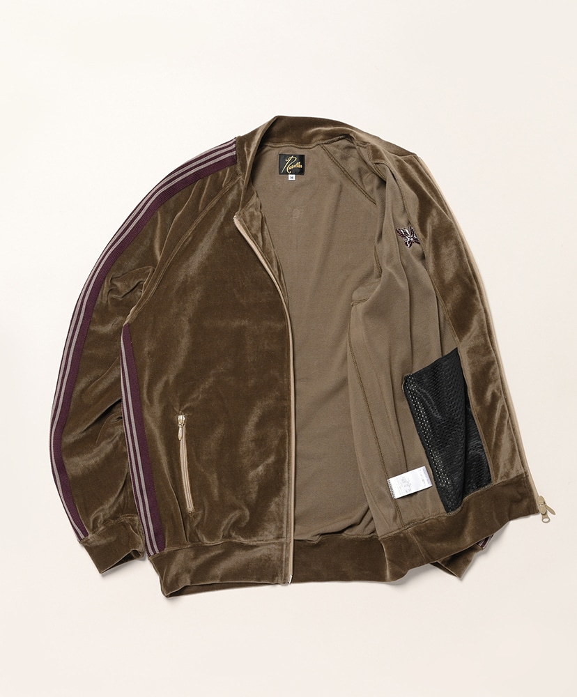 Rib Collar Track Jacket - C/PE Velour Taupe/トープ L(MEN)