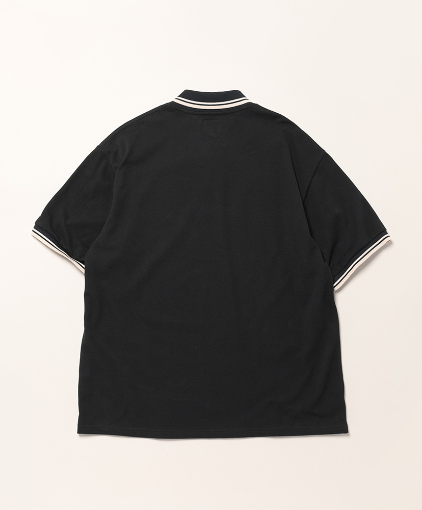 Shawl Collar Polo - Cotton Pique Black/ブラック L(MEN)