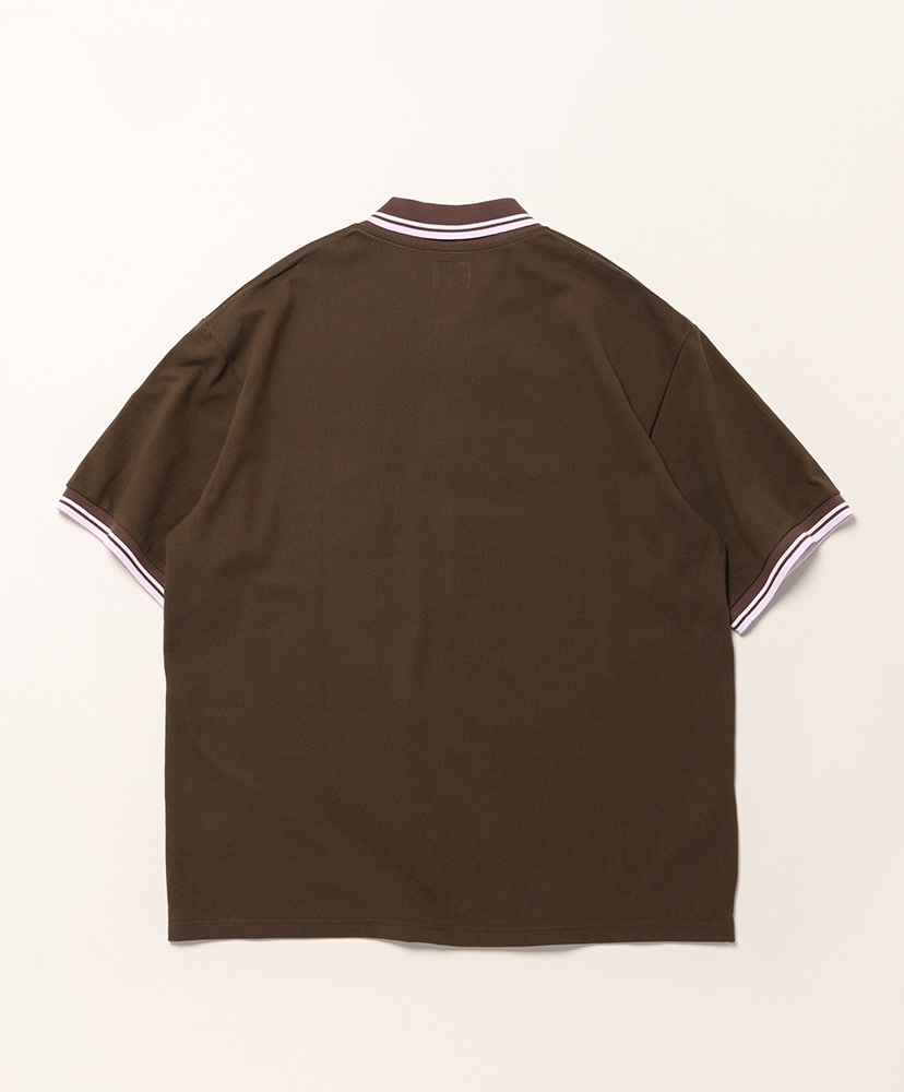Shawl Collar Polo - Cotton Pique Brown/ブラウン L(MEN)