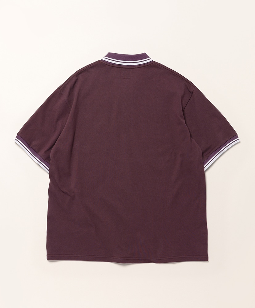 Shawl Collar Polo - Cotton Pique Purple/パープル L(MEN)