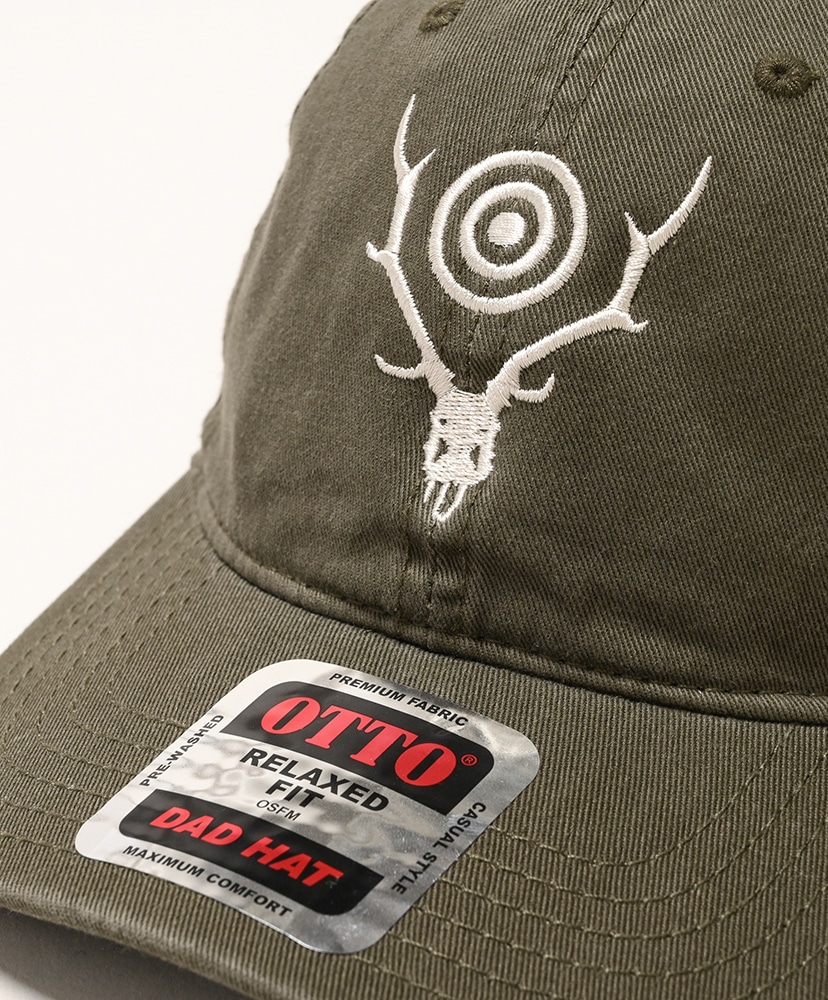 Strap Back Cap - S&T Emb. Dark Olive/ダークオリーブ ONE