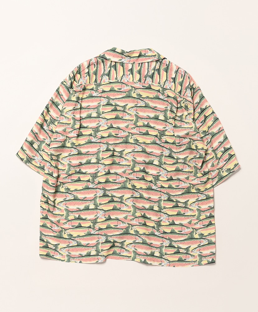 S/S Open Collar Shirt - Trout Yellow/イエロー L(MEN)