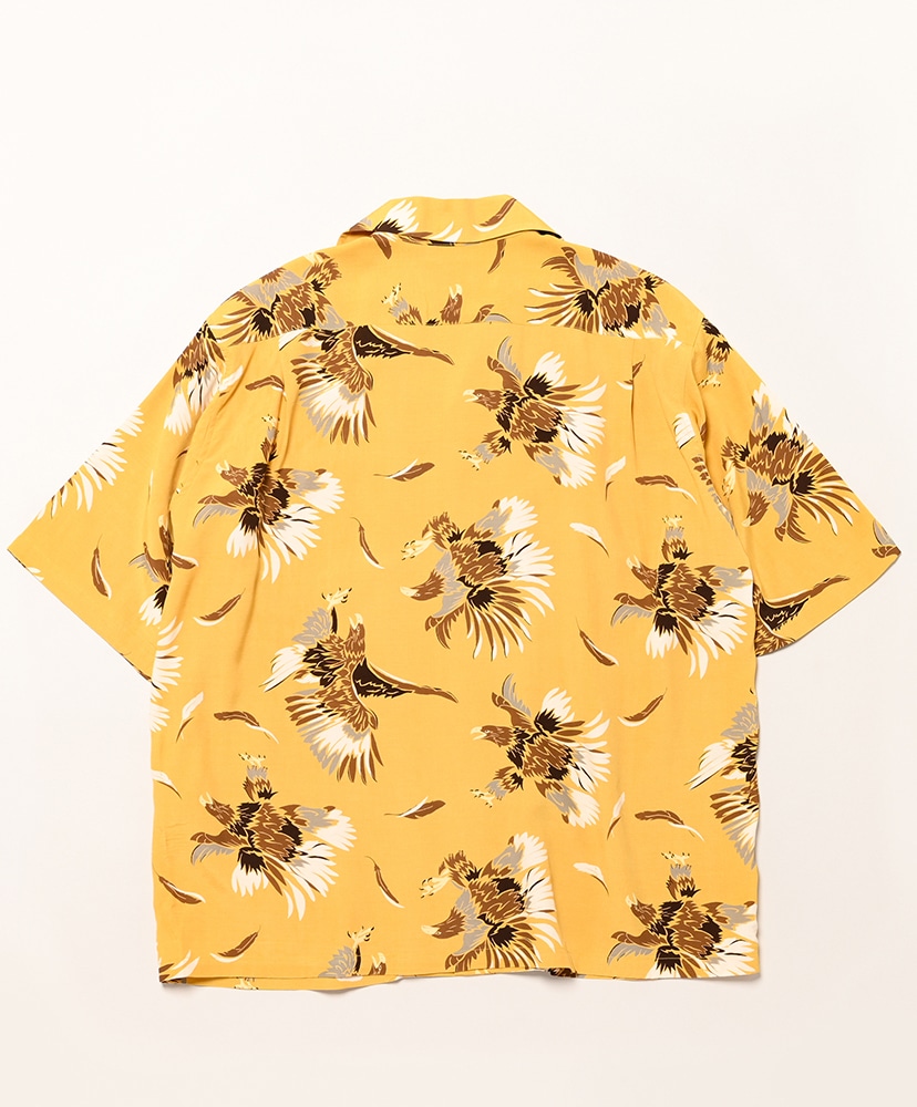 S/S Open Collar Shirt - Eagle Yellow/イエロー L(MEN)