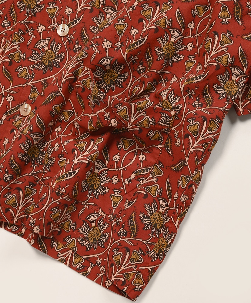 Cabana Shirt - Batik Printed Red/レッド L(MEN)