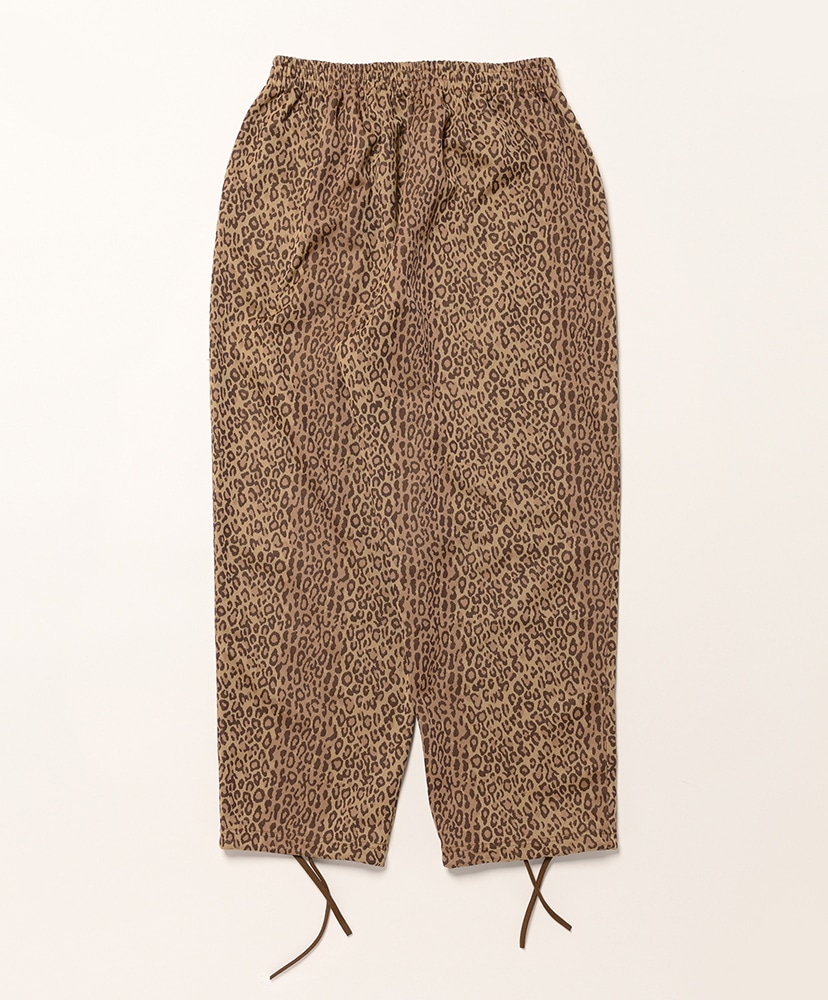 String C.S Pant - Poly Jq. / Leopard Brown/ブラウン L(MEN)