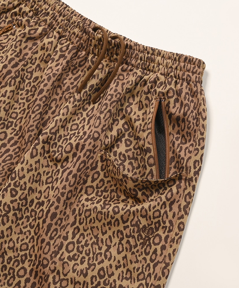 String C.S. Short - Poly Jq./Leopard Brown/ブラウン L(MEN)