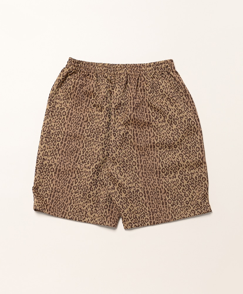 String C.S. Short - Poly Jq./Leopard Brown/ブラウン L(MEN)