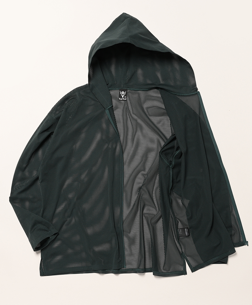 Zipped Hoody - Knit Mesh Dk.Green/ダークグリーン L(MEN)