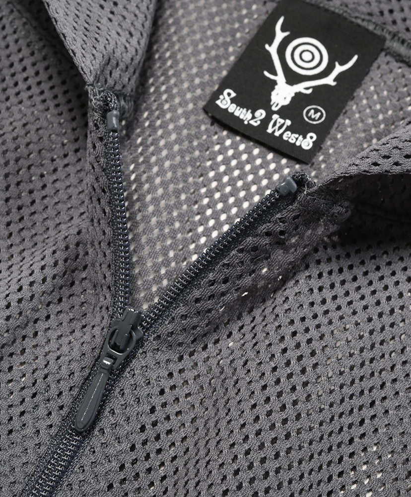Zipped Hoody - Knit Mesh Grey/グレー L(MEN)