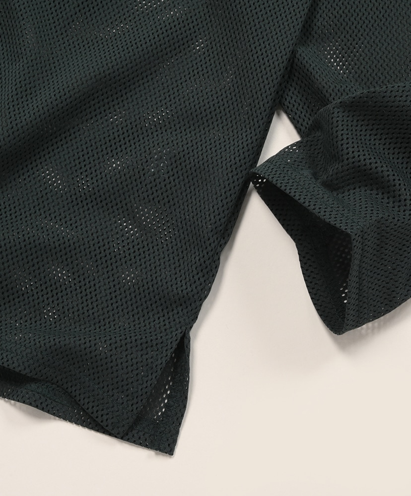 L/S Crew Neck Shirt - Knit Mesh / S2W8 Dk.Green/ダークグリーン L(MEN)