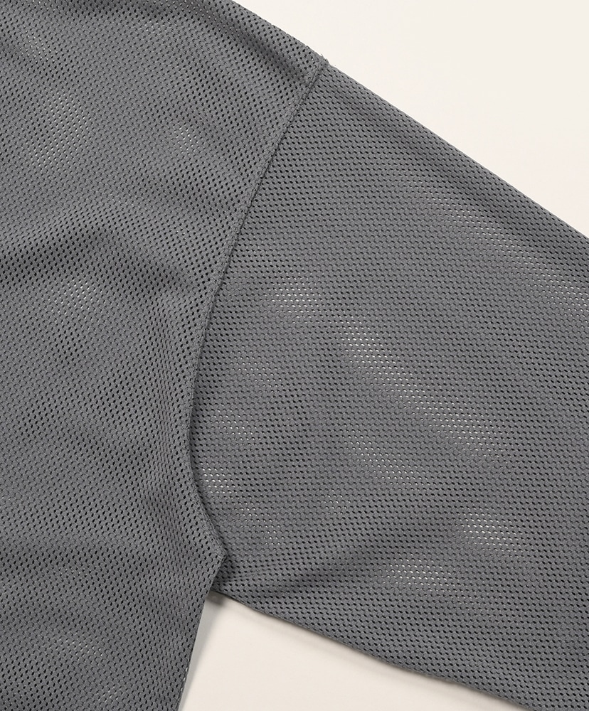 L/S Crew Neck Shirt - Knit Mesh / S2W8 Gray/グレー L(MEN)