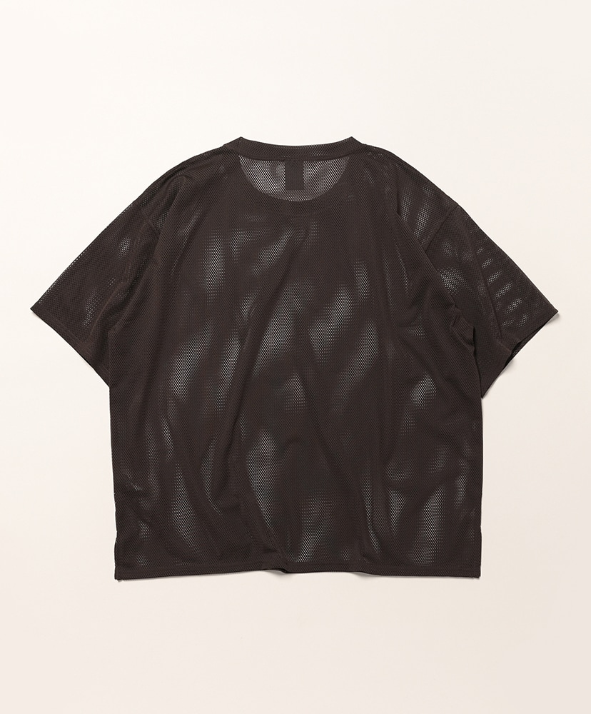 S/S Crew Neck Shirt - Knit Mesh Dk.Brown/ダークブラウン L(MEN)