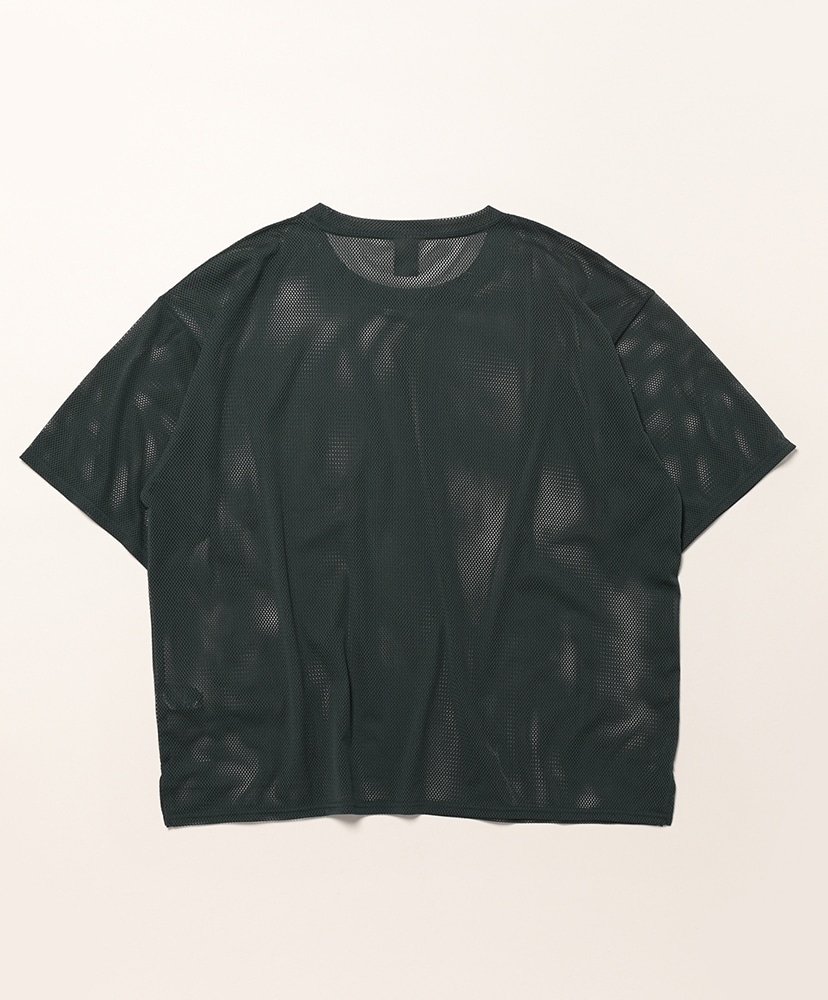 S/S Crew Neck Shirt - Knit Mesh Dk.Green/ダークグリーン L(MEN)