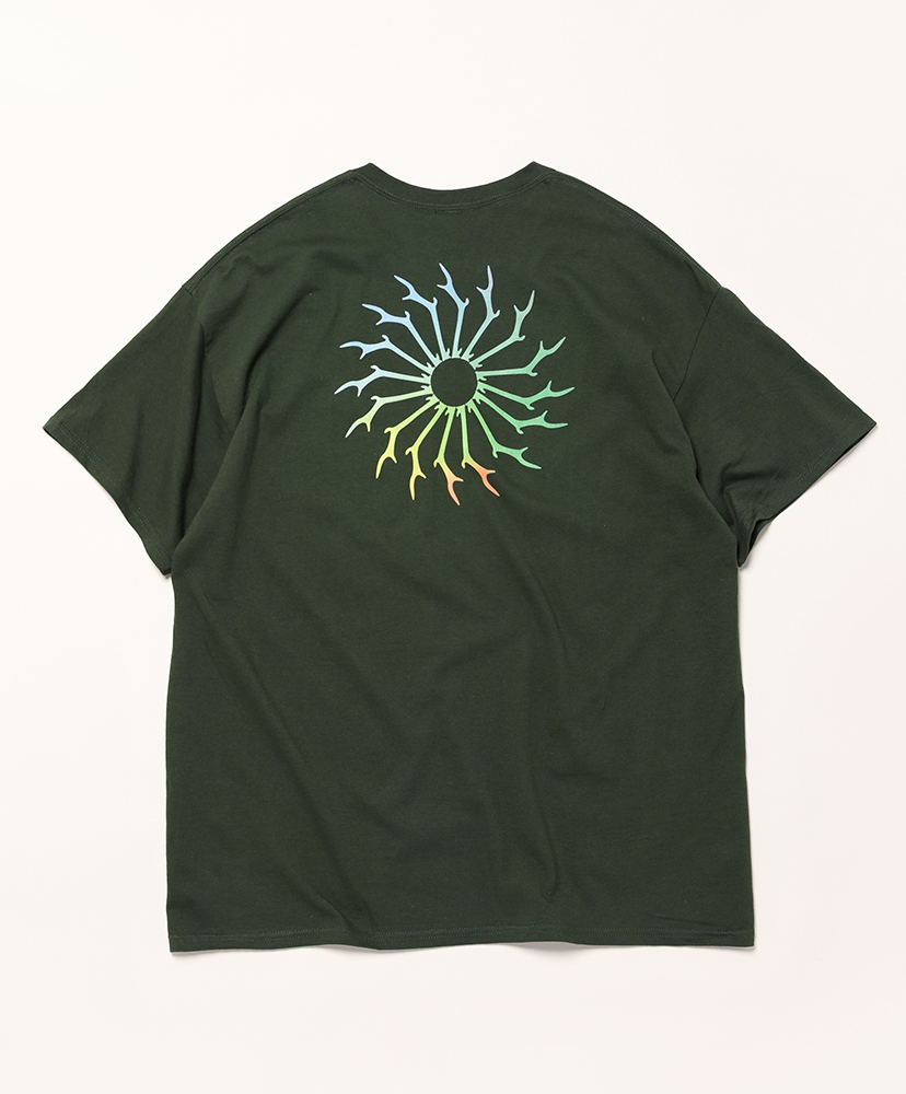 S/S Crew Neck Tee - S&T Gradation Dk. Green/ダークグリーン L(MEN)