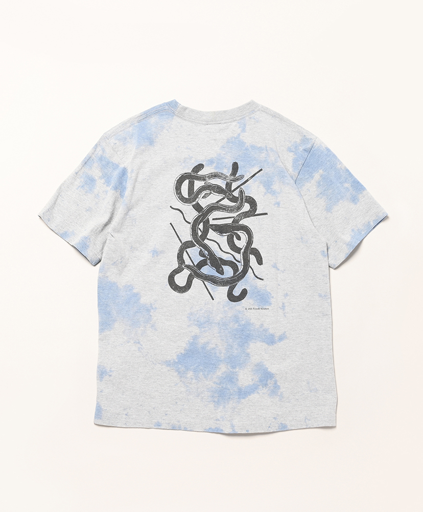 South2 West8 x F.KITAMURA S/S Tee - C/PE Jersey / Eel Blue/ブルー L(MEN)