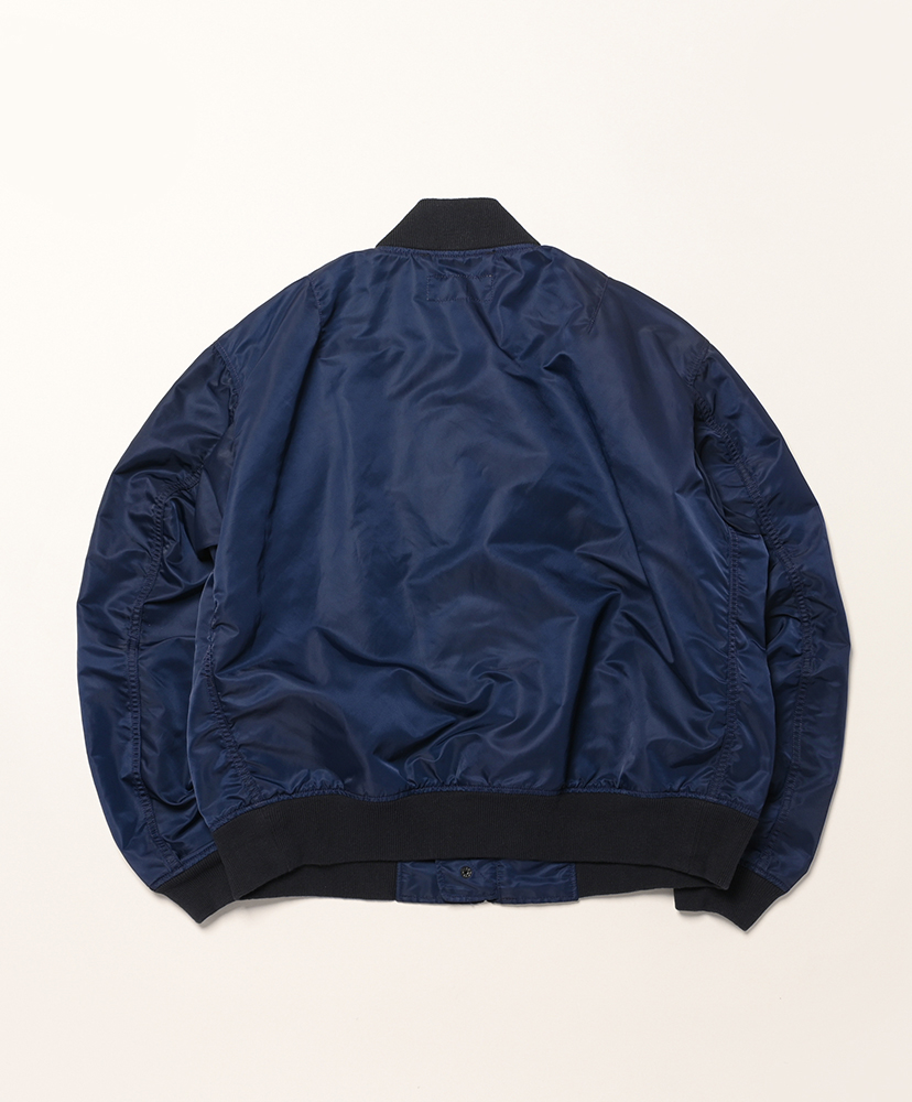 USNA Jacket - Flight Satin Nylon Navy/ネイビー XS(MEN)