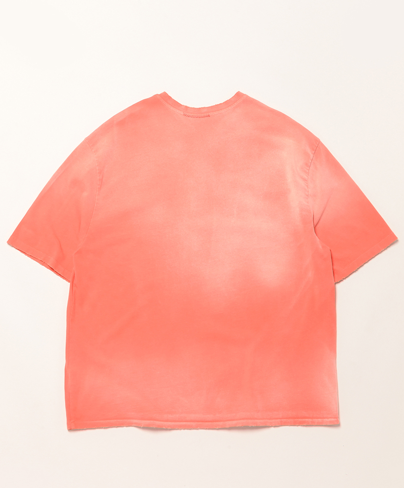Oversize Crop T-Shirts Aged Coral/コーラル L(MEN)