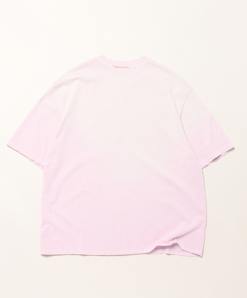 Oversize Crop T-Shirts Aged Pink/ピンク L(MEN)