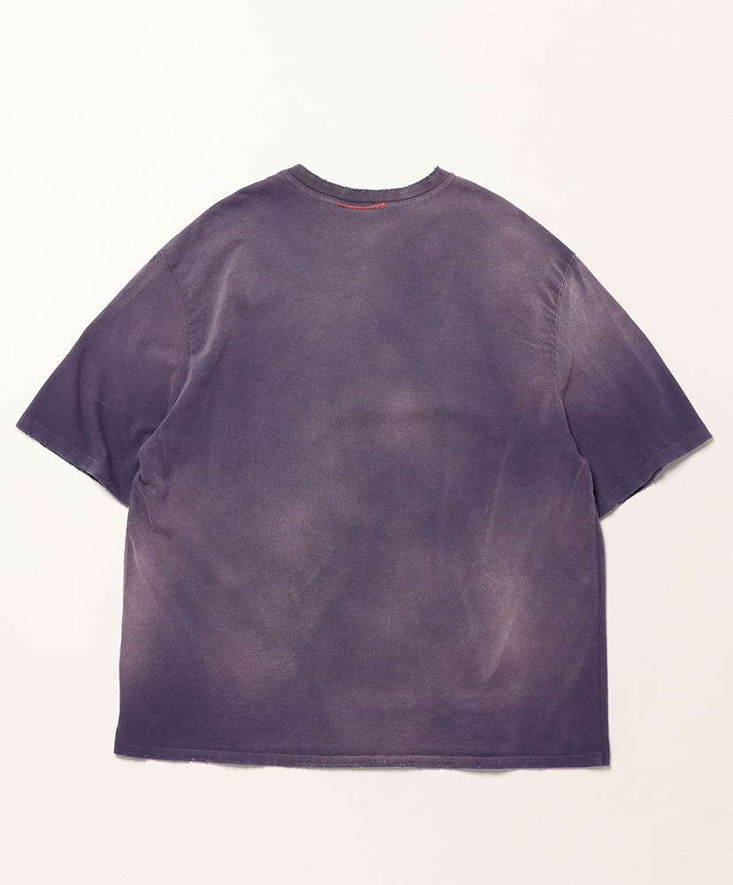 Oversize Crop T-Shirts Aged Purple/パープル L(MEN)