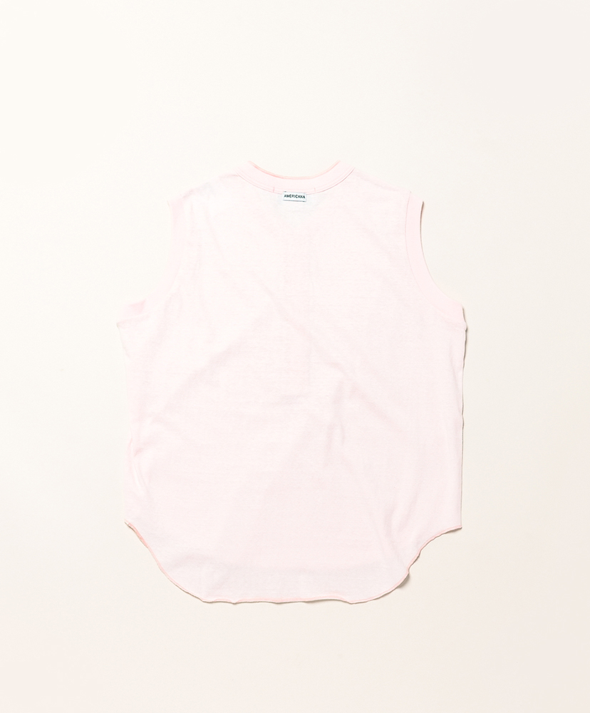 クロップドノースリーブヘンリーネック LTピンク ONE(WOMEN)