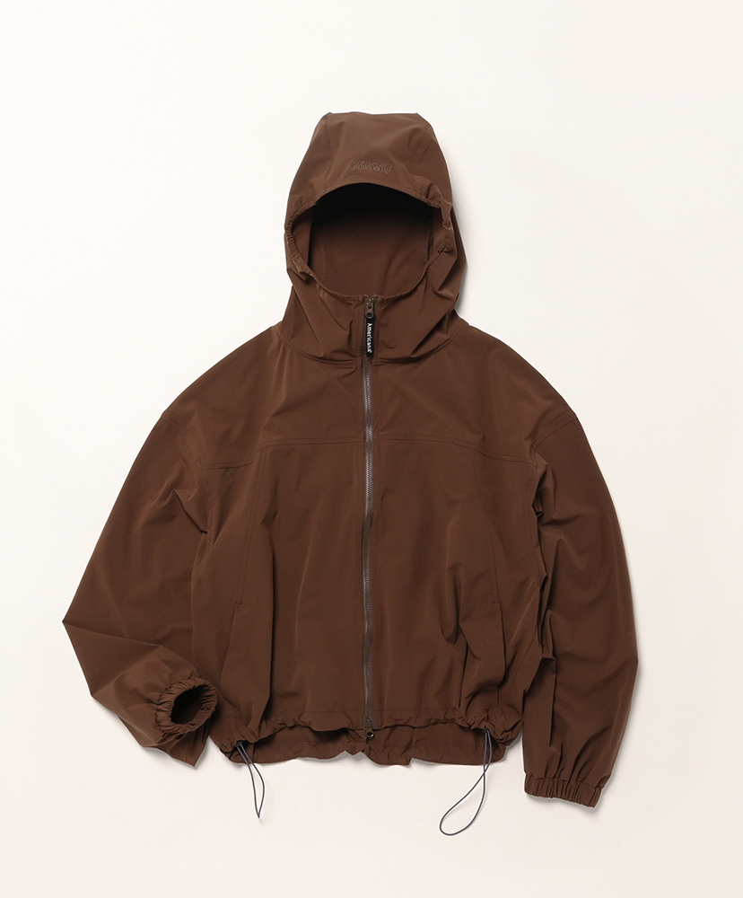 クロップド ZIP HOODIE ブラウン ONE(WOMEN)