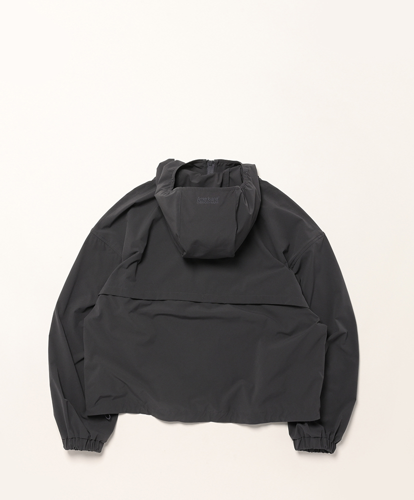 クロップド ZIP HOODIE チャコール ONE(WOMEN)