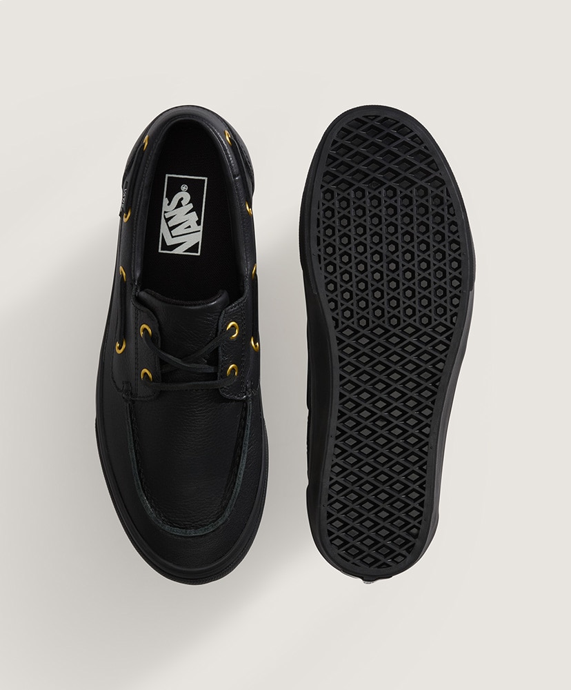 2 アイレット デッキシューズ（ボートシューズ） Black/ブラック 28cm