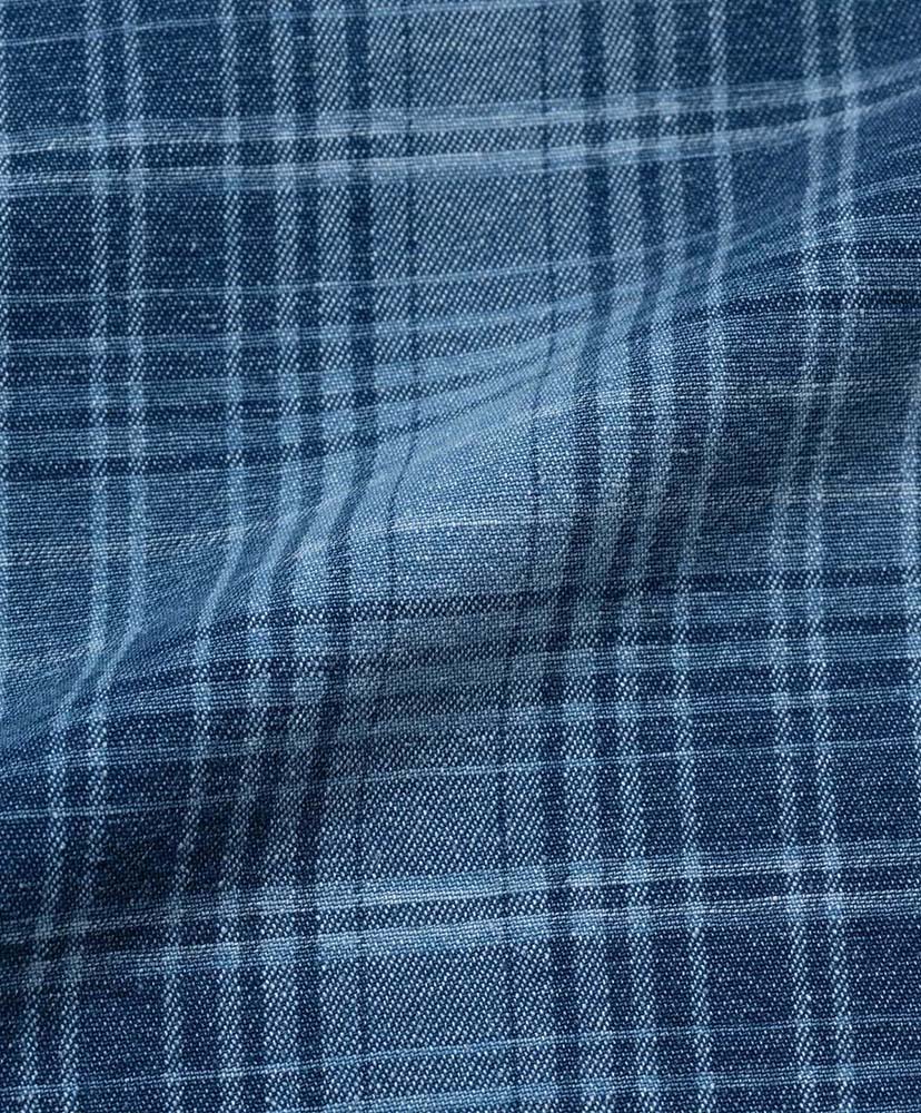 Lagoon Short Denim Plaid Indigo Checkerd/インディゴチェッカード L(MEN)