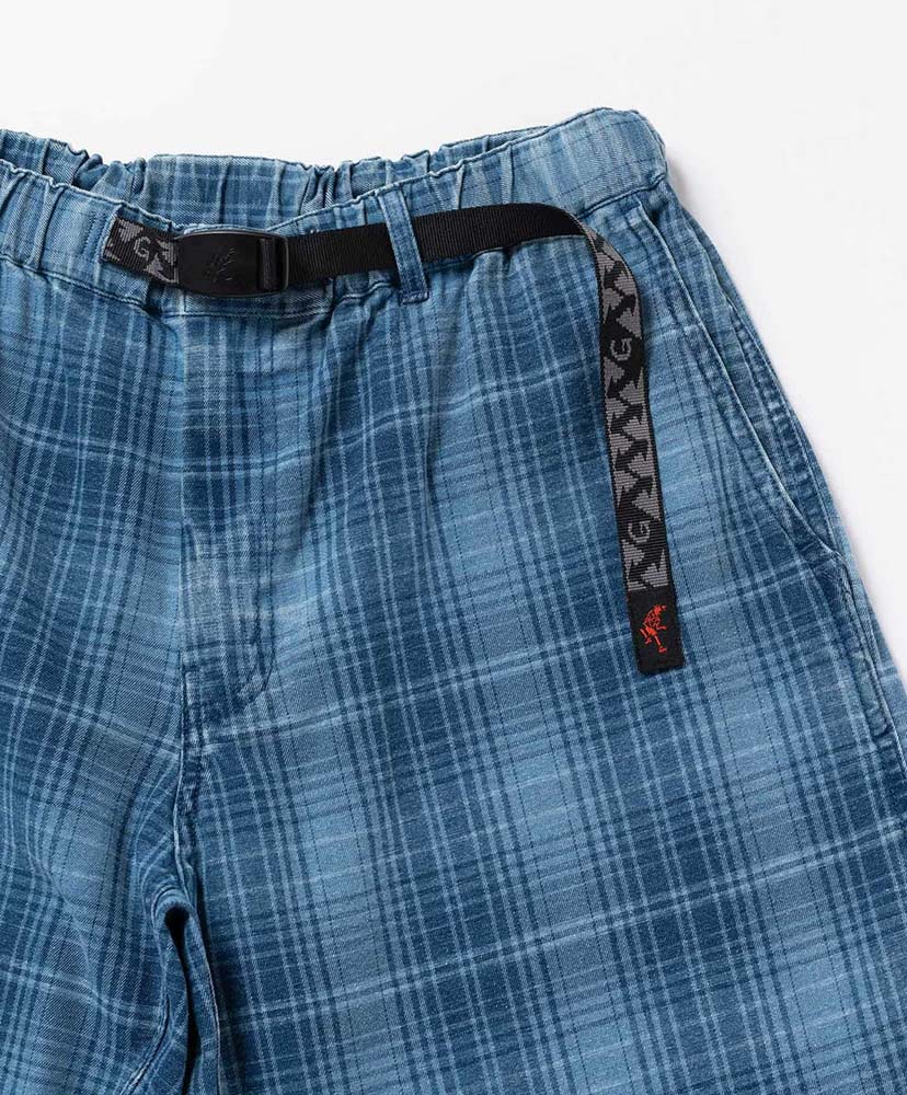 Lagoon Short Denim Plaid Indigo Checkerd/インディゴチェッカード L(MEN)