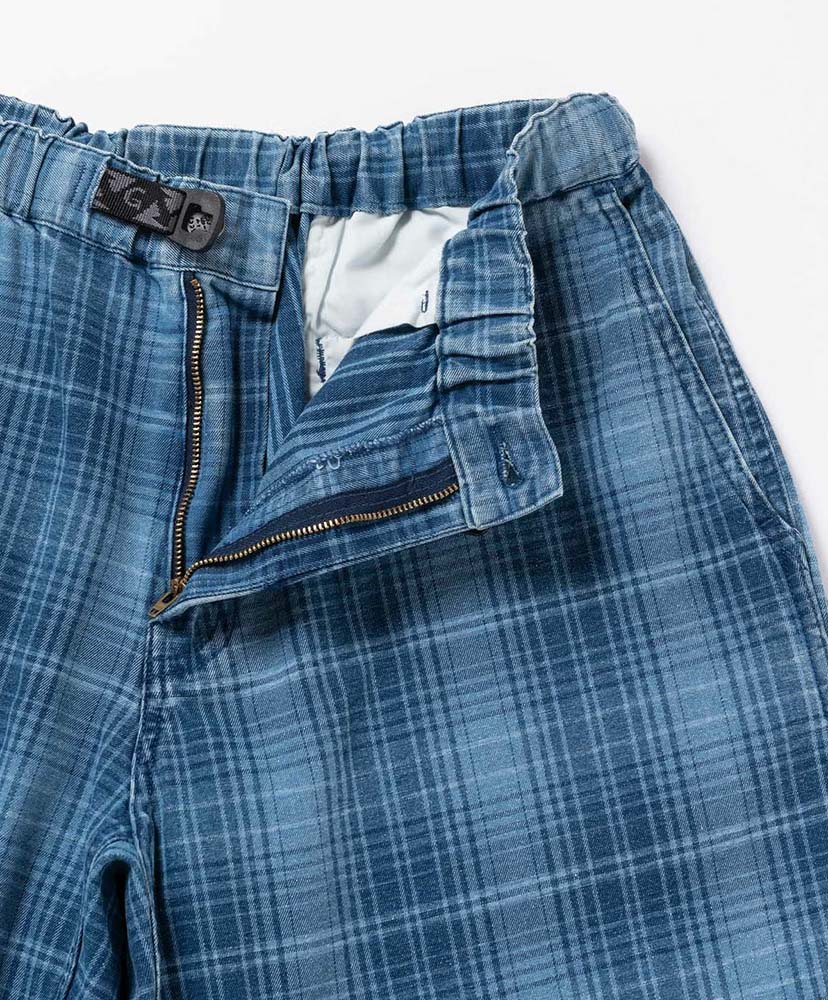 Lagoon Short Denim Plaid Indigo Checkerd/インディゴチェッカード L(MEN)