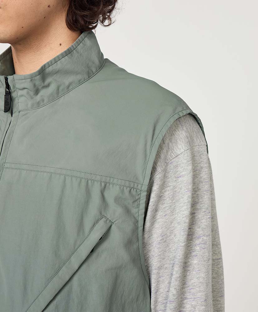 PERTEX UNLIMITED Mountain Wind Vest LS/ライトセージ L(MEN)