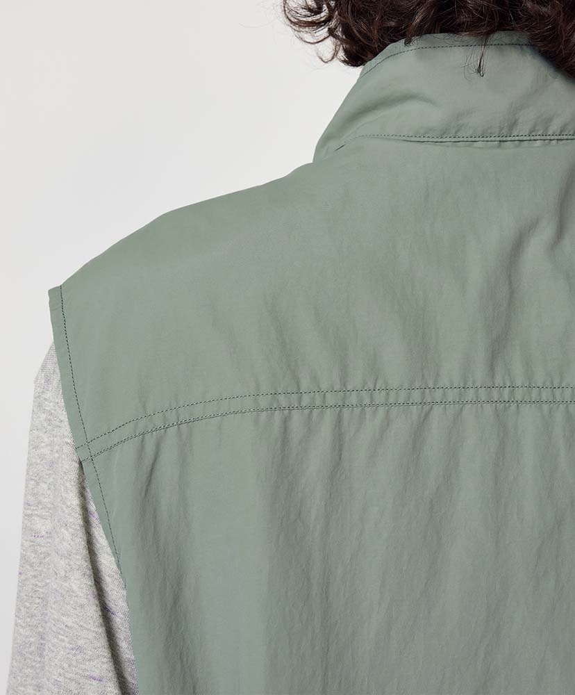 PERTEX UNLIMITED Mountain Wind Vest LS/ライトセージ L(MEN)