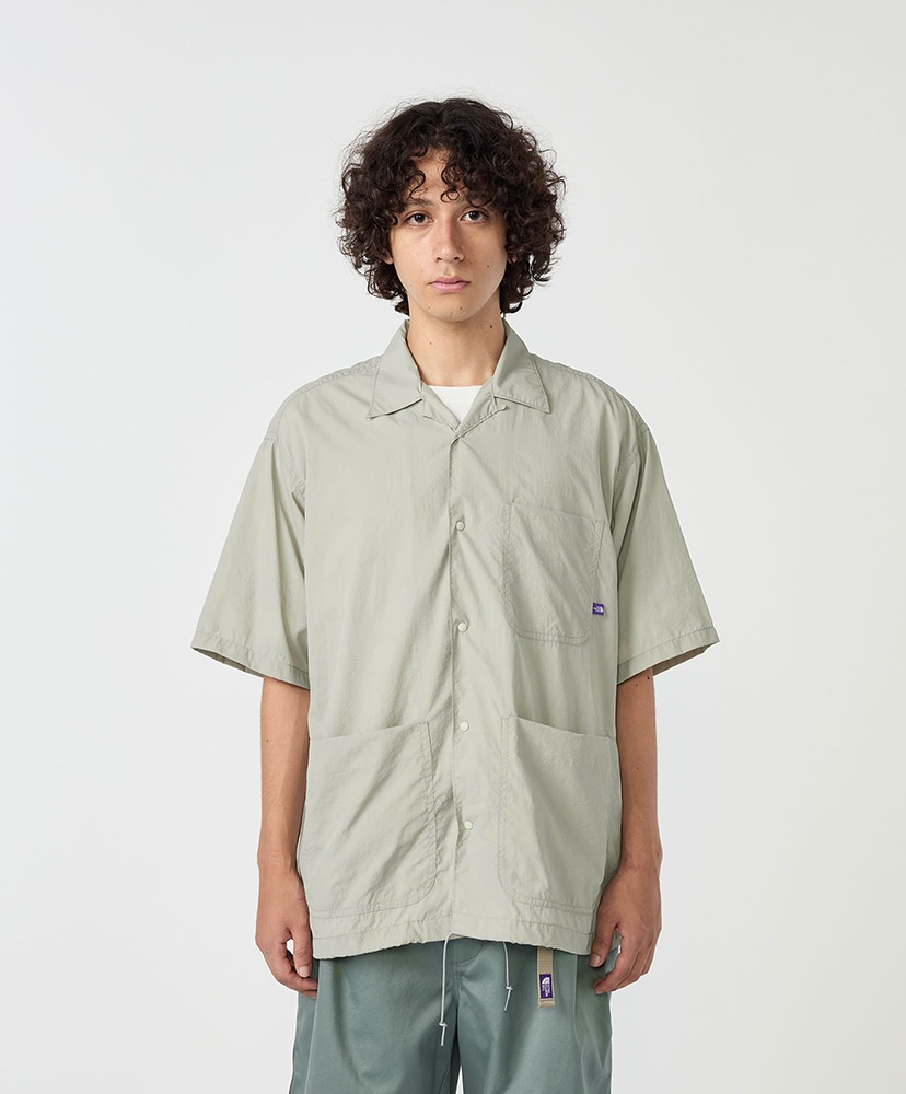 Nylon Taffeta Field S/S Shirt LS/ライトセージ L(MEN)