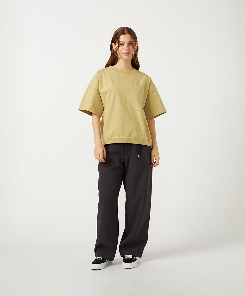 Polyester Tropical Field Tuck Pants AH/アスファルトグレー WM(WOMEN)