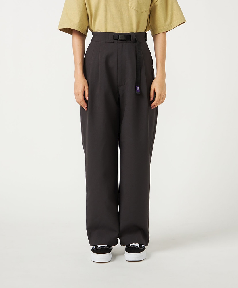 Polyester Tropical Field Tuck Pants AH/アスファルトグレー WM(WOMEN)